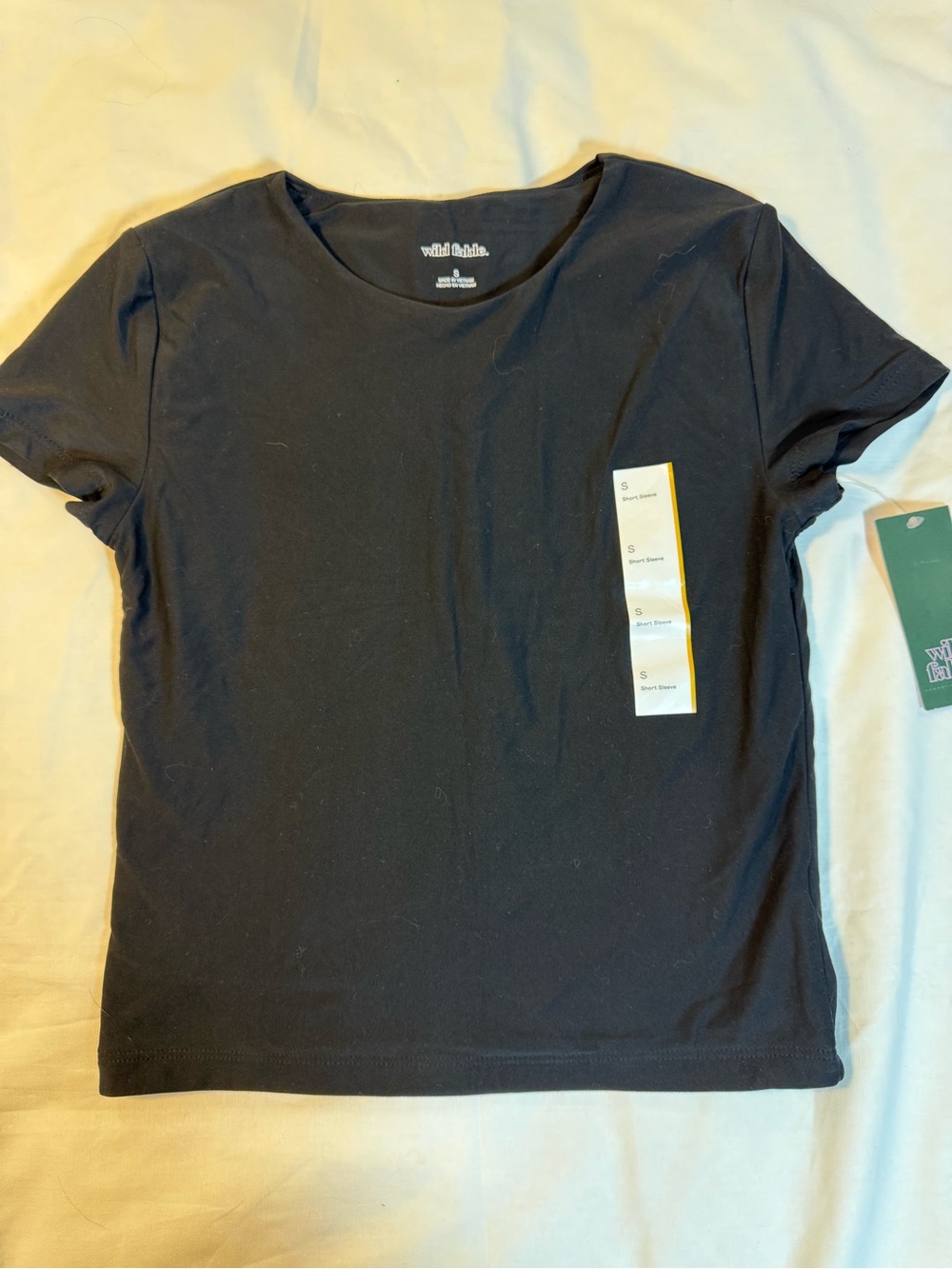 wild fable Black Short Sleeve Crewneck Tee NWT